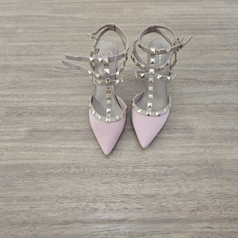 Jessica Simpson Blush Pink Studded Heels